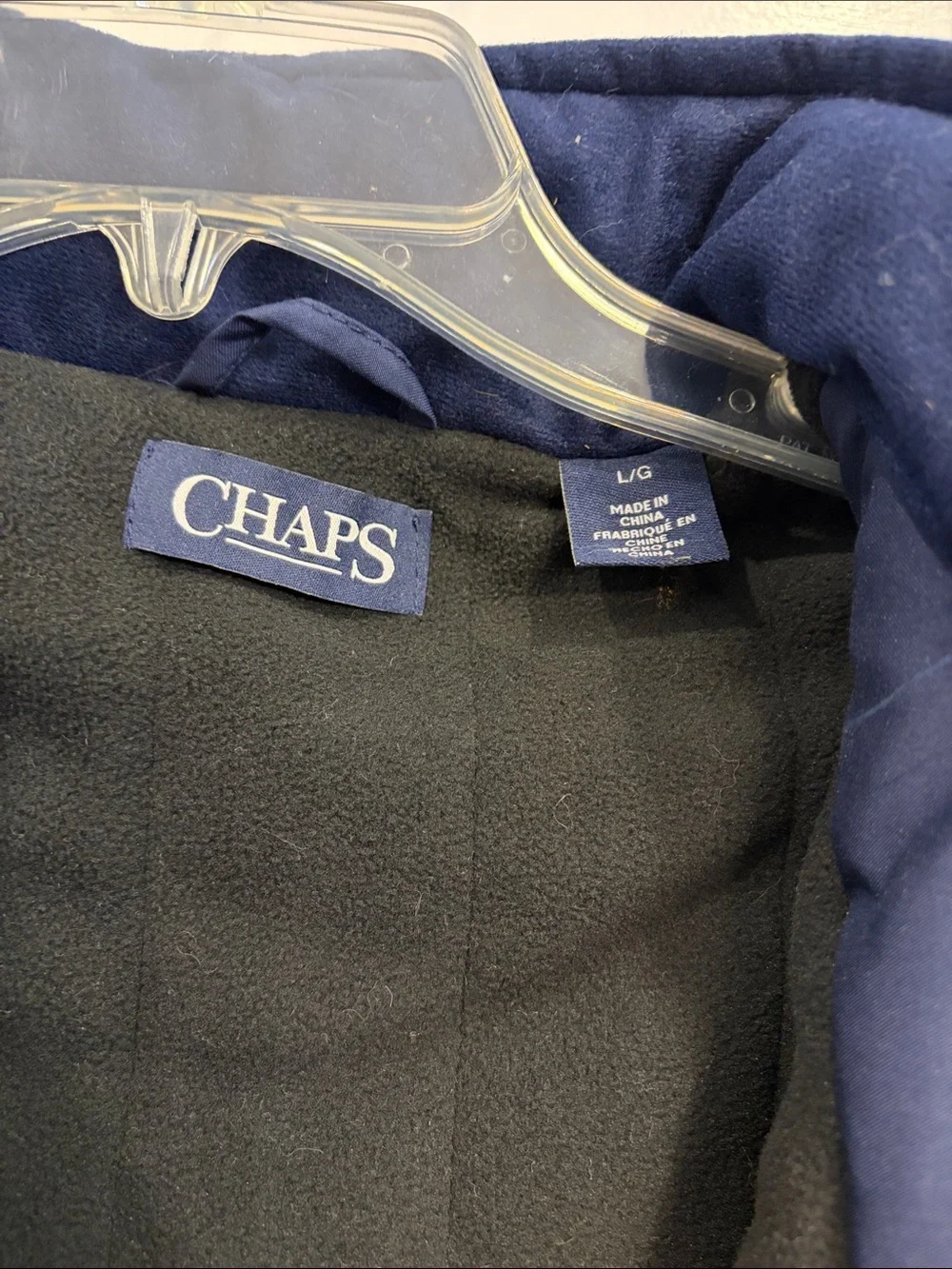 Chaps Men's Dark Blue Windbreaker Jacket